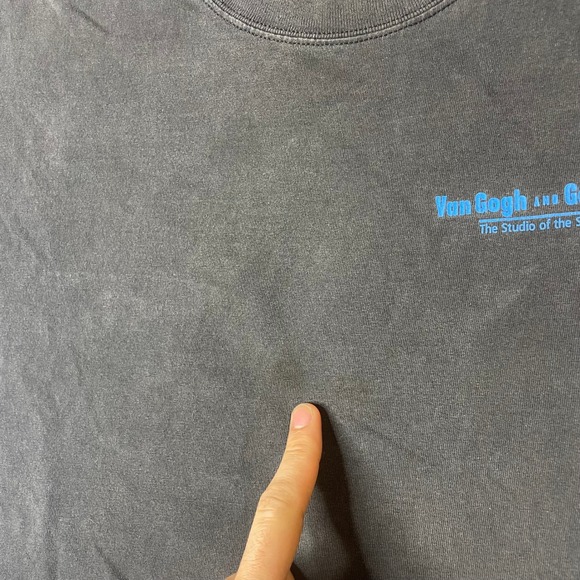 Gildan Van Gogh Gauguin Art Museum T Shirt Mens XL Black The Studio of the South - Picture 8 of 12